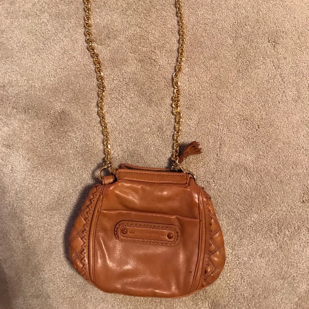 Juicy couture tan leather crossbody